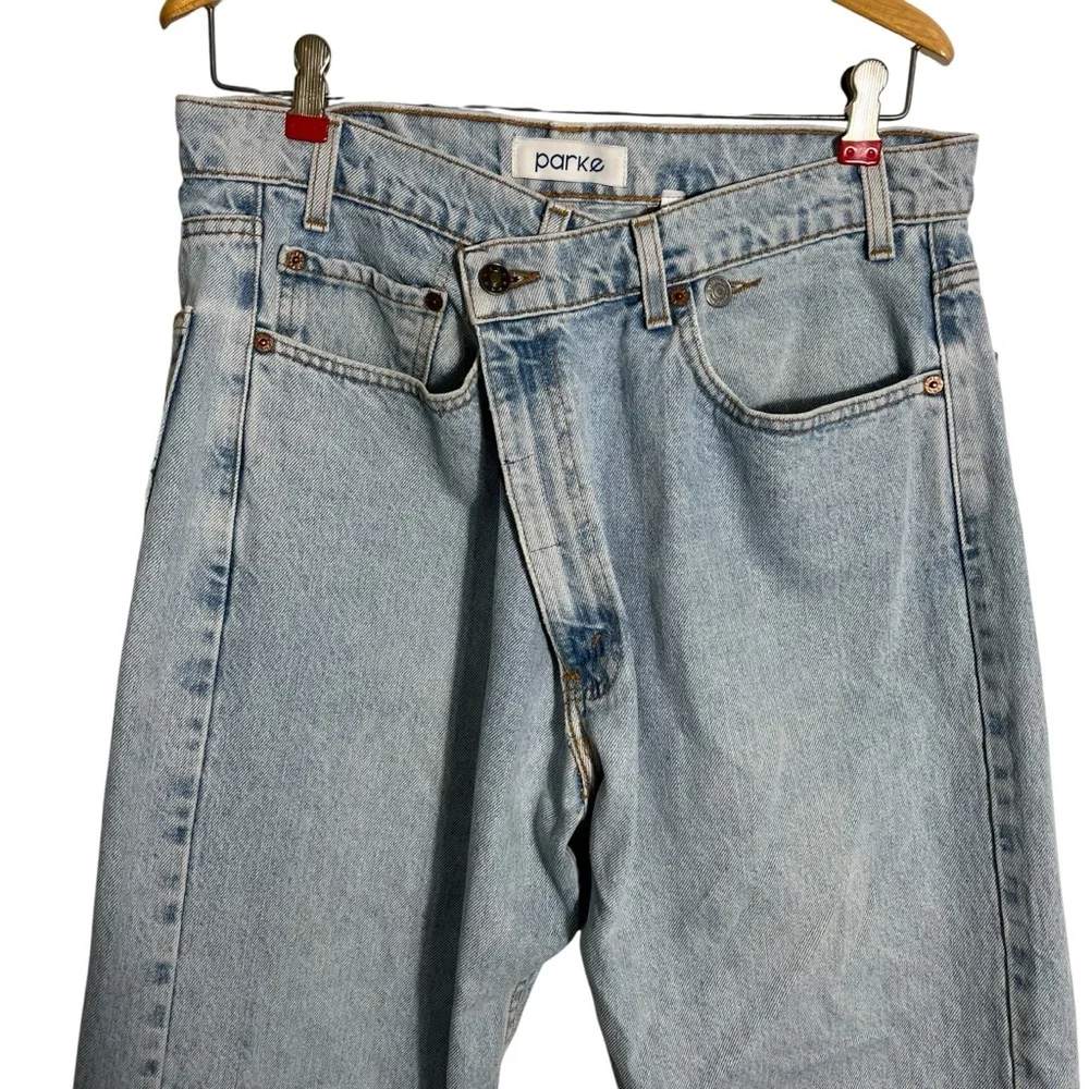 PARKE x Vintage Levi’s Baggy Tapered Crossover Light Wash Jeans - Picture 6 of 15